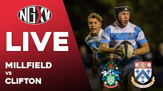 LIVE RUGBY MILLFIELD SCHOOL vs CLIFTON COLLEGE [upl. by Maribel]