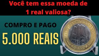 Você tem essa moeda de 1 real valiosa BC 40 anos do Banco central Eu compro e pago 5000 reais [upl. by Attela]