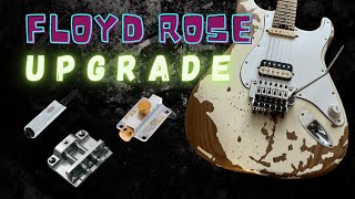 How to Upgrade your Floyd Rose  Hardtailer Trem Block System  Sure Claw  EVH DTuna [upl. by Fauman450]