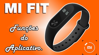 Funções do aplicativo MI FIT XIAOMI MI BAND 2 Português [upl. by Ninnahc]