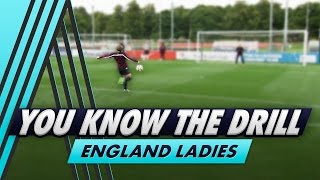 Teeing Up Volleys  You Know The Drill  England Ladies with Fran Kirby and Eni Aluko [upl. by Andromeda]