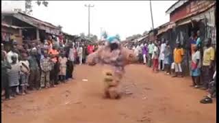 Masquerade from Igala tribe of Kogi State Nigeria dancing to a Rap Song [upl. by Sulrac]