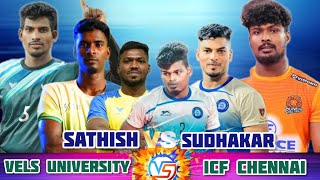 QF  ICF CHENNAI VS VELS UNIVERSITY CHENNAI  STATE LEVEL KABADDI MATCH  MARUTHAKULAM  SPORTS [upl. by Ailimac846]