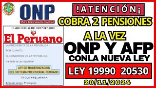 ONP FONDOS DE PENSIONES  NUEVA LEY REFORMA JUBILADO5 ONP  LEY 19990 [upl. by Carothers]