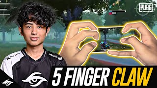 UHIGH Five Finger Claw Handcam Highlights  PUBG Mobile [upl. by Maillij]