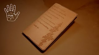 Making a Leather Journal Cover  Handtooled and Embossed with 3D Printed Stamps [upl. by Ahsinnod676]