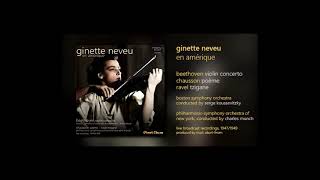 Ginette Neveu en Amérique PASC630  Beethoven Violin Concerto 3rd mvt 1947 [upl. by Ailema]