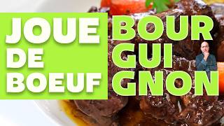 La Recette de JOUE DE BŒUF à la BOURGUIGNONNE [upl. by Charron]