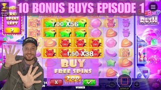 Sugar Rush Slot  10 Bonus Buys Challenge Episode 1 [upl. by Beryl203]