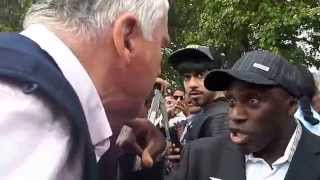 MUSLIM VS CHRISTIAN  A HEATED DEBATE SPEAKERS CORNER [upl. by Eissoj]