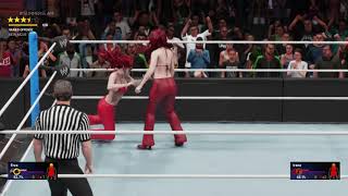 WWE 2K19 Erza VS Irene Leather Pants Match [upl. by Adiam]