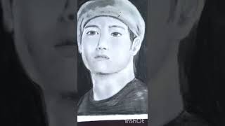 2022 vs 2023 btsdancebangtantv bts btsarmy BTS v Drawing sketch [upl. by Asilak]