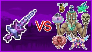 Terraria 142  Shadow Jousting Lance vs ALL Bosses [upl. by Kan]