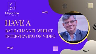 Media training tip Back channel for video interviews [upl. by Essilec]