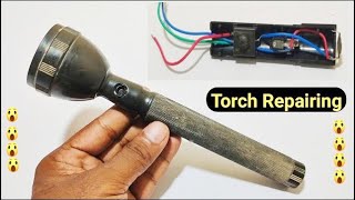 Torch light repairing video rechargeable torch light repair [upl. by Glenden]