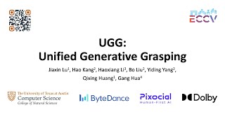 ECCV 2024 Oral UGG Unified Generative Grasping [upl. by Rannug]