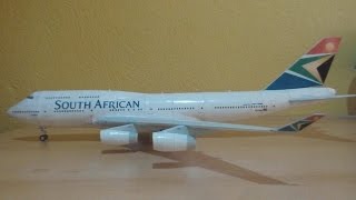 South African 747400 Papercraft [upl. by Rebmetpes]