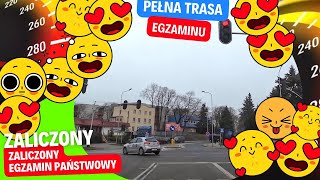 Egzamin na prawo jazdy  szczęśliwy finał pełna trasa egzaminu [upl. by Janik]