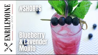 Enris BLUEBERRY LAVENDER MOJITO Recipe SHORTS [upl. by Annahgiel]