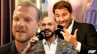 BEN DAVISON REACTS TO EDDIE HEARN SAYING TYSON FURY IS ONLY INTERESTED IN MONEY WOOD VS WARRINGTON [upl. by Llenad]