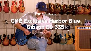 CME Exclusive Harbor Blue Gibson ES335  CME Gear Demo  Evan Skorepa [upl. by Staley]