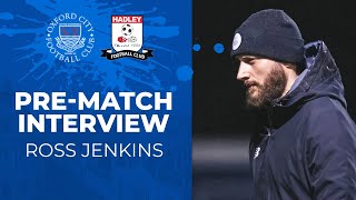 Ross Jenkins previews Hadley FA Trophy clash [upl. by Llenyt]