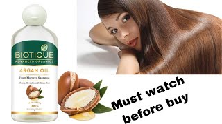 New Biotique Argan oil shampoo review  Smart product [upl. by Gratianna]