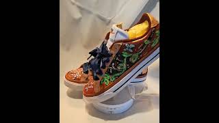 Custom Handpainted Air Force 1s and Nike Court Legacy custom handpainted nikeshoes [upl. by Bale]