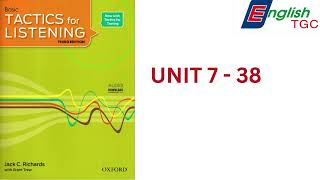 TACTICS for LISTENING BASIC UNIT 7 38 [upl. by Hamehseer]