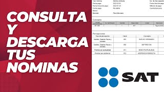 Consulta Recibos de Nómina Desde Portal SAT 2023 CFDI  Declaración Anual [upl. by Jarlathus30]