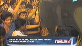 Snap elections nagsilbing hudyat sa EDSA Revolution [upl. by Eniad919]