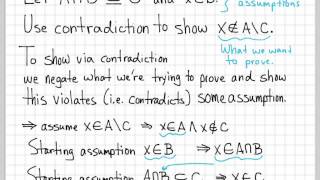 Proof and Problem Solving  Contradiction Proof Example 01 [upl. by Adeuga]