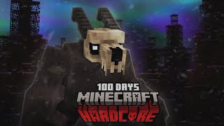 I Spent 100 Days in A Frozen Apocalypse in Hardcore Minecraft [upl. by Einiar]