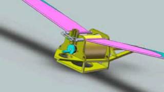 Ornithopter 3D model animation  Zlatko Stojanovic [upl. by Yxel]