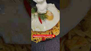 spaghetti from scratch viralvideo food delicious yummy foodie youtubeshorts shorts [upl. by Encratia]