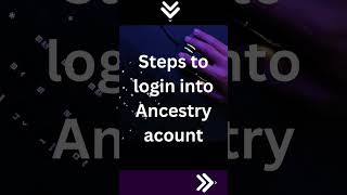 Ancestry Sign In  Get Easy Steps On How To Login Into Ancestry Account  Call 18006971474 [upl. by Anegue]