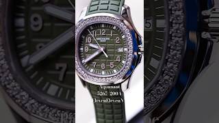 Patek Philippe Aquanaut Green Arabic Dial Diamond Bezel 5267200A  ElevenElevenNY 1111NY [upl. by Dearden400]