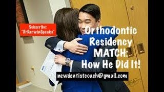 Orthodontic Residency Match Success Story How He Got In  NewDentistCoach  Dr Darwin Hayes DDS [upl. by Henri]