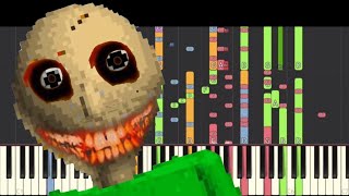 IMPOSSIBLE REMIX  Baldis Basics In Education And Learning Theme Song  Piano Cover [upl. by Arobed964]