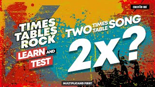 2 Times Table Song Learn amp Test  Multiplicand First  Education Box [upl. by Yevoc]