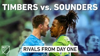 Origins of quotthe greatest soccer rivalry in North Americaquot  Timbers vs Sounders [upl. by Assilram239]