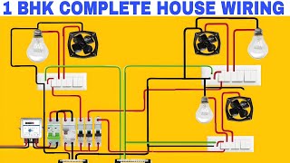 1 BHK complete house wiring diagram electrical electrican tools RLElectrical [upl. by Llenal]