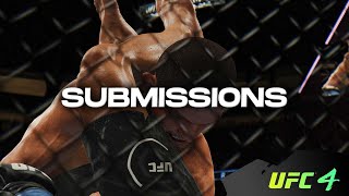 UFC 4  High Level JiuJitsu amp SubmissionsOnline Ranked Gameplay [upl. by Artnoed]