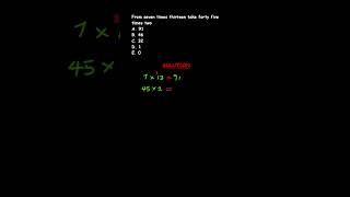 BASIC MATHS  MATH PROBLEM SOLVING 7 X 13    45 X 2    EASY STEPS TO CALCULATE THE ANSWER [upl. by Akeme]