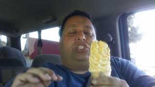 Wienerschnitzels Cake Batter Dipped Cone REVIEW [upl. by Adnoral]