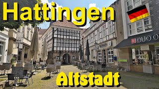 Hattingen  👍Historische Altstadt Hattingen🏡 Ein kleiner Lauf durch die Stadt Germany City Walk [upl. by Annaert845]