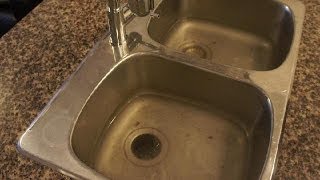 Clogged Drain  How to unclog a clogged kitchen sink easy fix [upl. by Aicenat587]