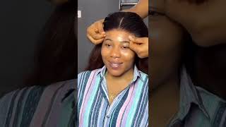 5x5 Closure Wig install 🦋wiginstall hair hairgoals frontal asmr baddie hairtutorial [upl. by Cletis]