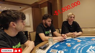 Adin Ross amp XQC High Stakes Gambling 1000000 [upl. by Aryajay]