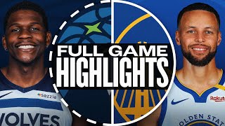 TIMBERWOLVES at WARRIORS  FULL GAME HIGHLIGHTS  December 6 2024 [upl. by Nyladnar]